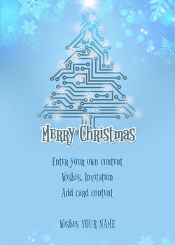 Karta Kybernetický vánoční stromeček