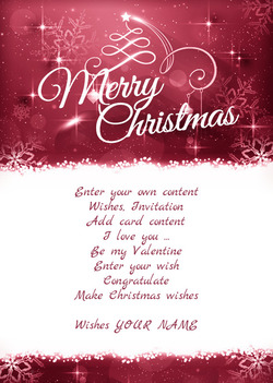 Ozdobné veselé vánoční přání